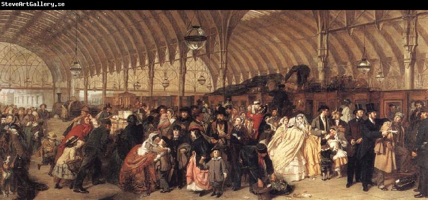 William Powell  Frith The Railway Station